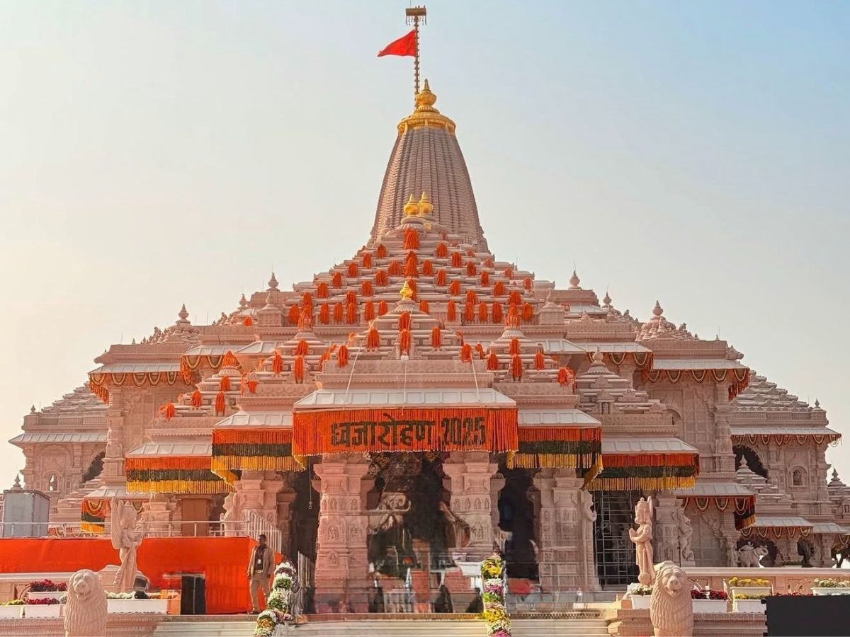 PHOTOS: Ram Mandir Flag Hoisting; Pictures Capture Iconic Moments Insight