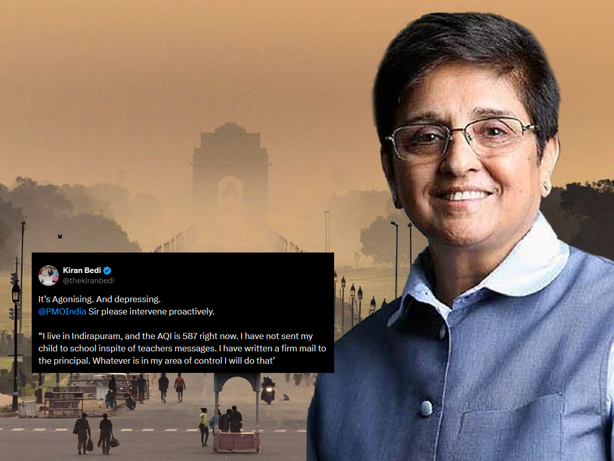 Delhi NCR air pollution, KiranDelhi NCR air pollution, Kiran Bedi plea, PMO intervention Delhi smog Bedi plea, PMO intervention Delhi smog