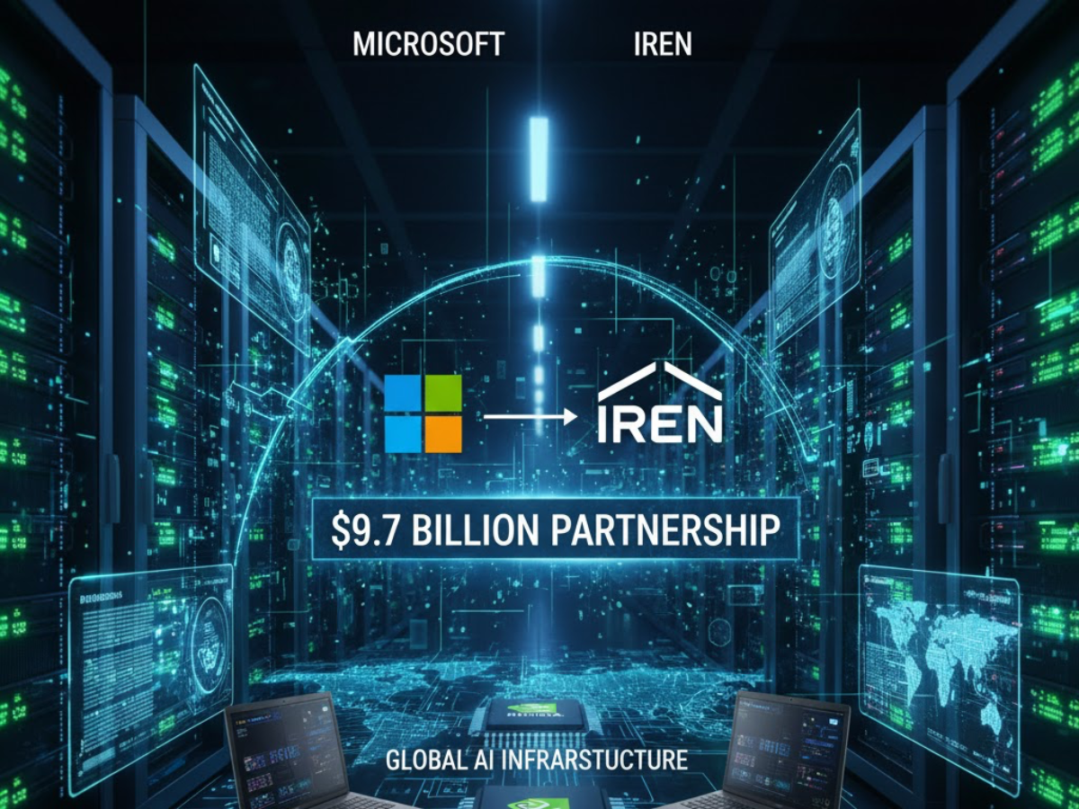 Microsoft Signs $9.7 Billion Deal with IREN to Boost Global AI Infrastructure