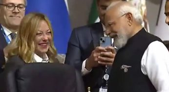 PM Modi and Giorgia Meloni Share Light Moment at G20 Johannesburg; Warm Greetings, Cultural Welcome Steal the Show | Watch