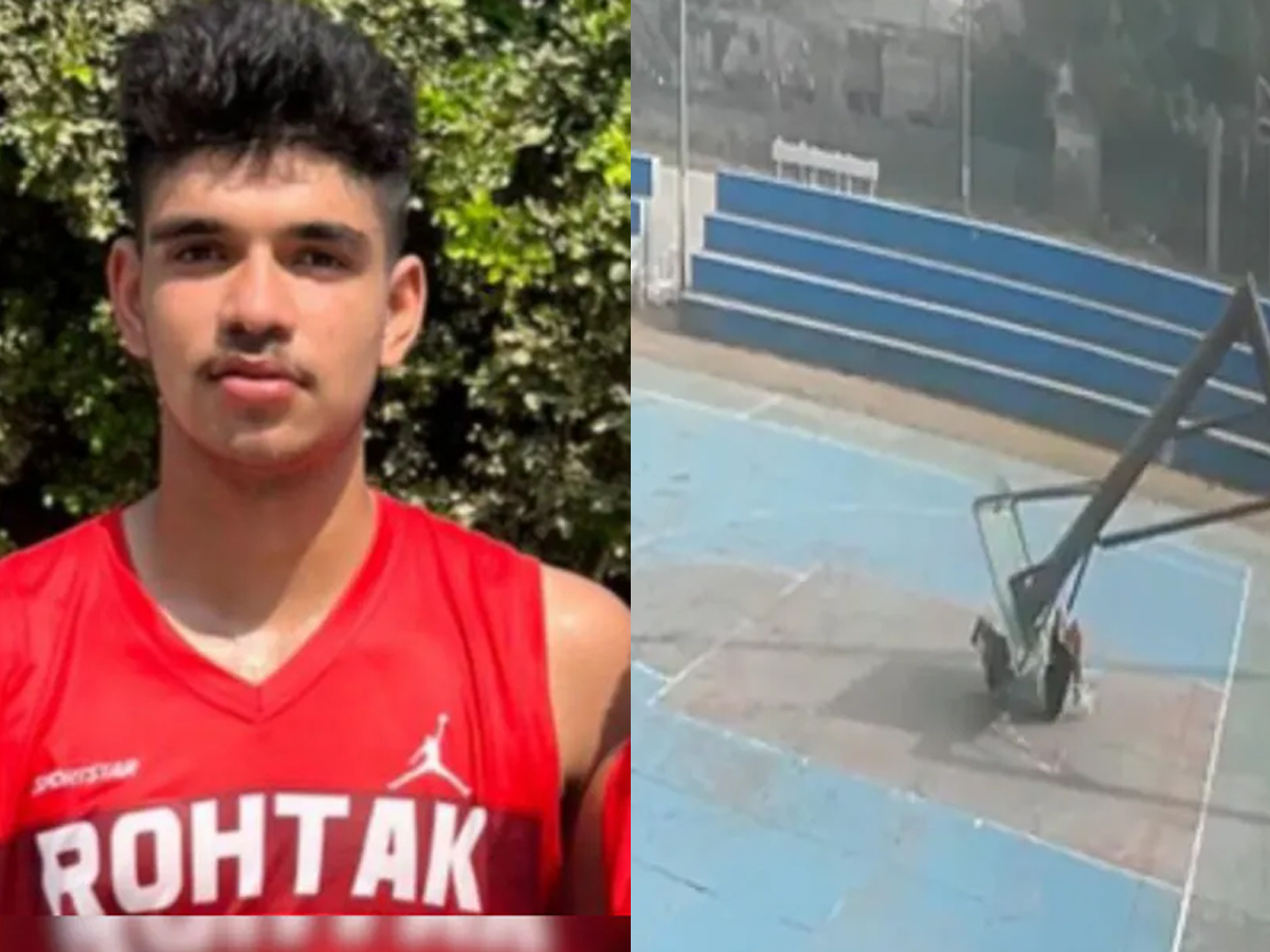 Teen Basketball Player Crushed to Death as Pole Falls in Rohtak Court | Watch