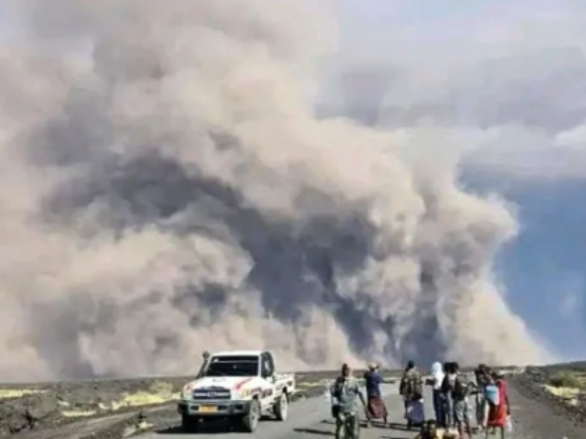 IMD Says Volcanic Ash from Hayli Gubbi Eruption Will Exit India Shortly