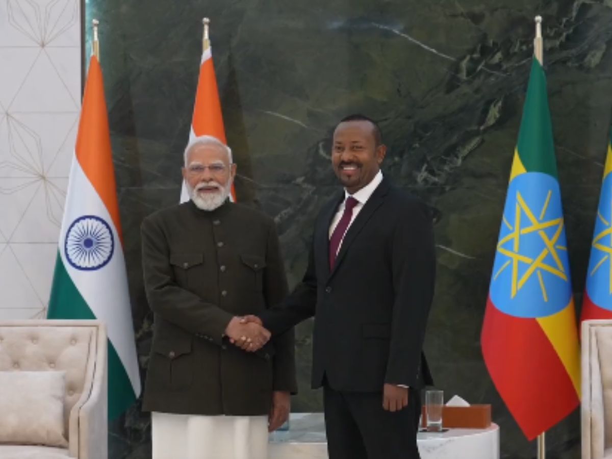 PM Modi Conferred Ethiopia’s Highest Honour in Landmark Visit, Abiy Ahmed Drives Him Personally