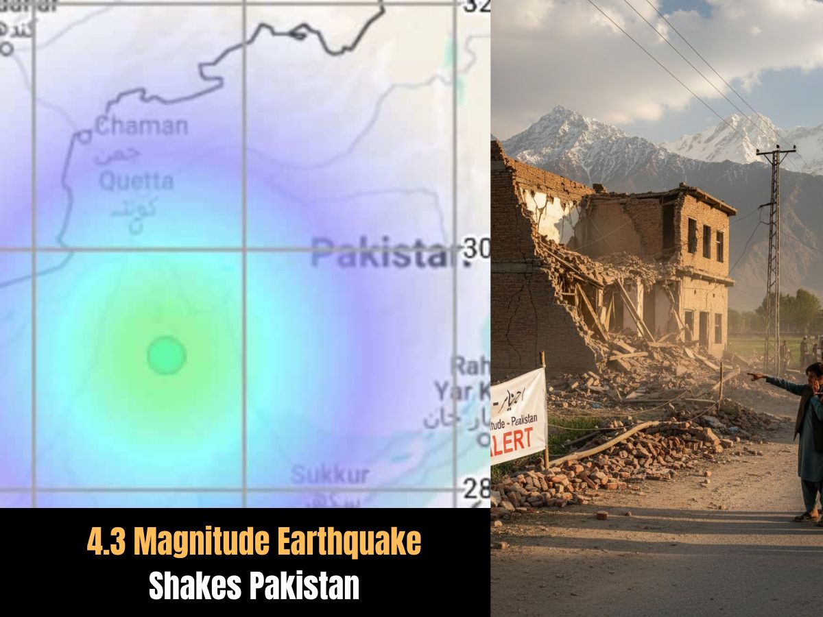 Earthquake of 4.3 Magnitude Jolts Pakistan; Region Remains on Alert | No Casualties Reported