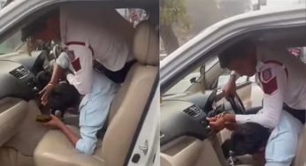 Delhi Traffic Police Head Constable Suspended After Viral Video Shows Alleged Assault on Taxi Driver | Watch