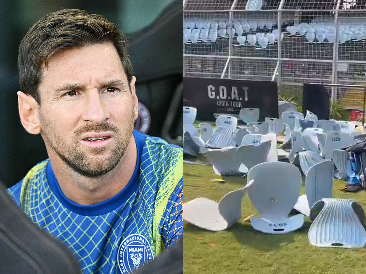 Lionel Messi Leaves Salt Lake Stadium Early as Stampede Like Situation Erupts; Angry Fans Vandalise Venue, RAF Deployed