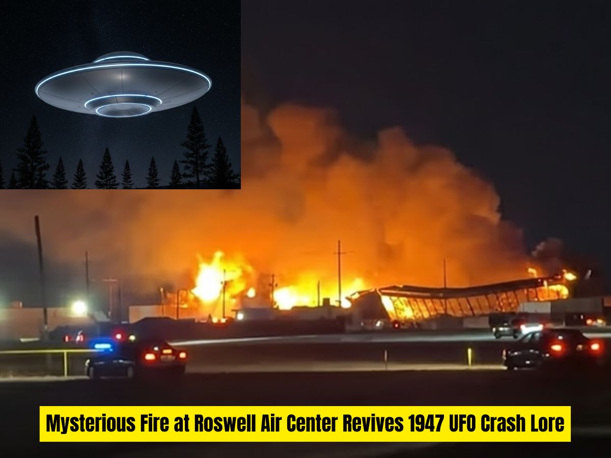 Fire Near Roswell’s Infamous Hangar 84 Ignites Fresh UFO Cover-Up Theories