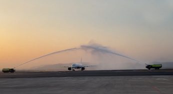 Navi Mumbai Airport Sees First Flight Land With Water Cannon Salute, IndiGo Operates First Commercial Flights | Watch