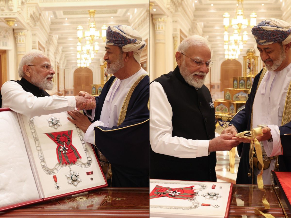 PM Modi Receives Oman’s Highest Civilian Honour, Joins Nelson Mandela & Queen Elizabeth, Major Trade Deal Signed