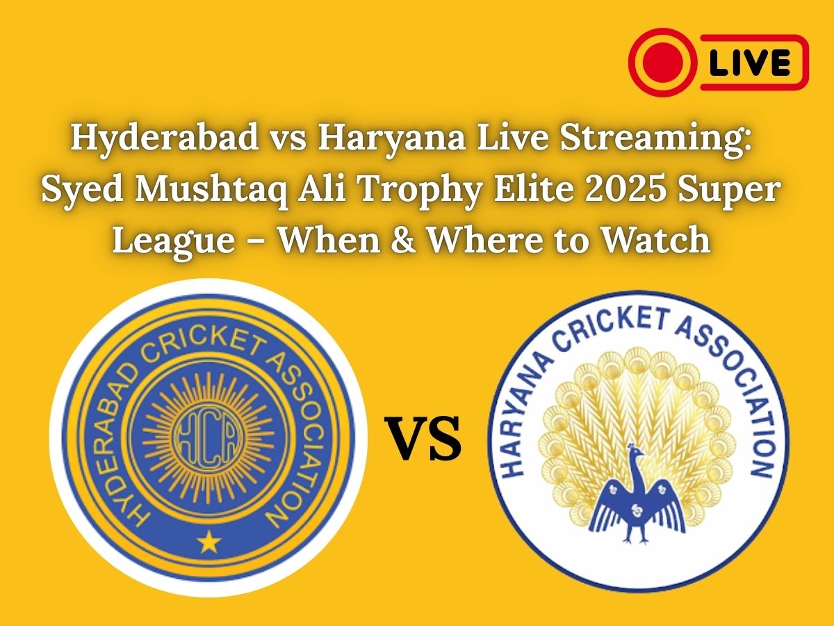 Hyderabad vs Haryana Live Streaming: Syed Mushtaq Ali Trophy Elite 2025 Super League – When & Where to Watch
