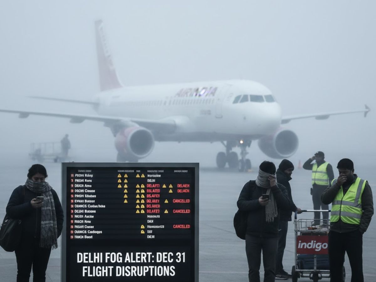 Delhi Fog Alert: Air India, IndiGo Warn of Dec 31 Flight Delays, Cancellations