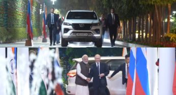 Putin’s Delhi Visit: Modi, Putin Head to Talks in Same Car After Arrival, India Rolls Out Red Carpet for Old Friend | Watch