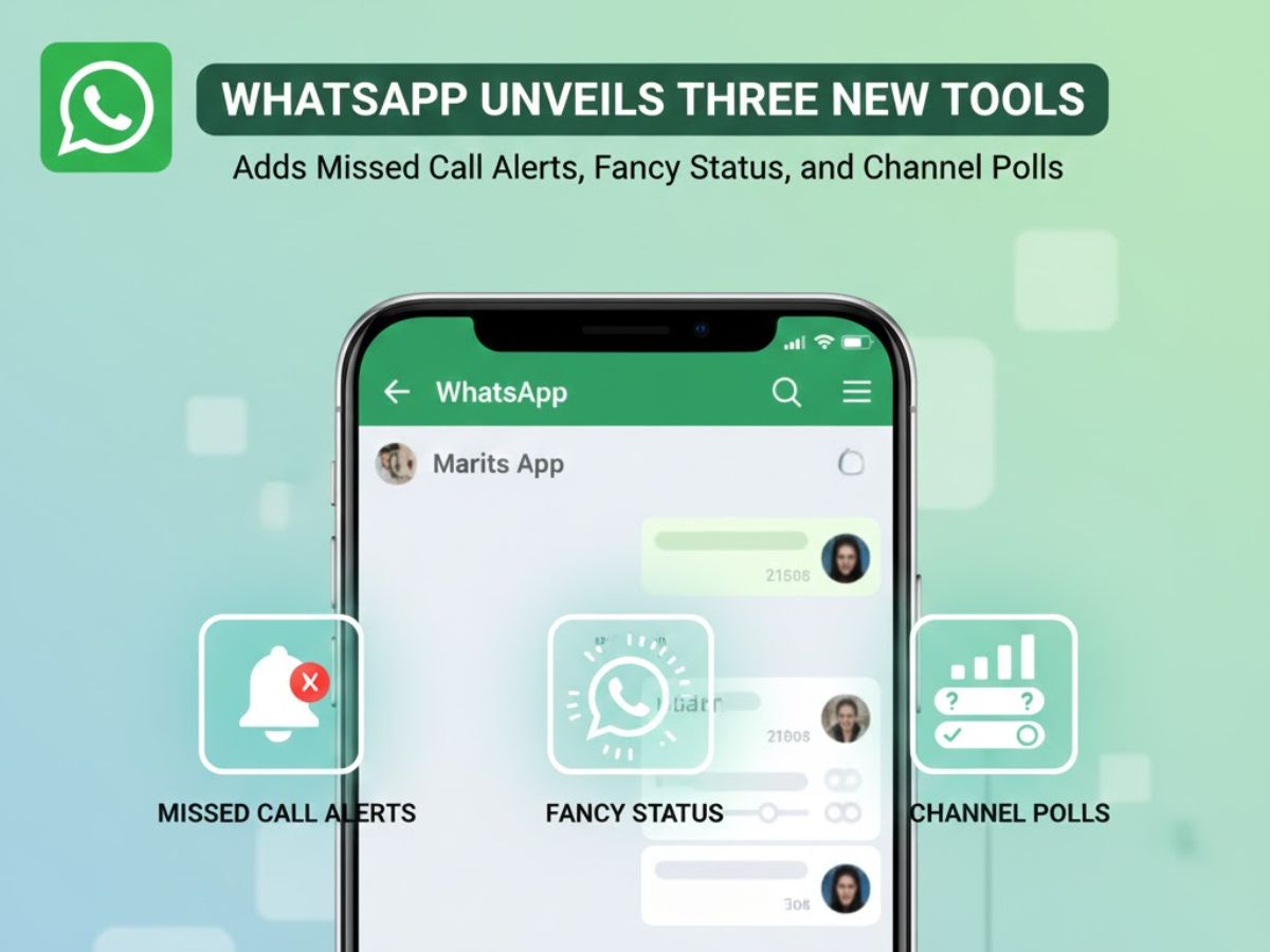 WhatsApp’s New Update: WhatsApp Unveils Three New Tools; Adds Missed Call Alerts, Fancy Status, and Channel Polls