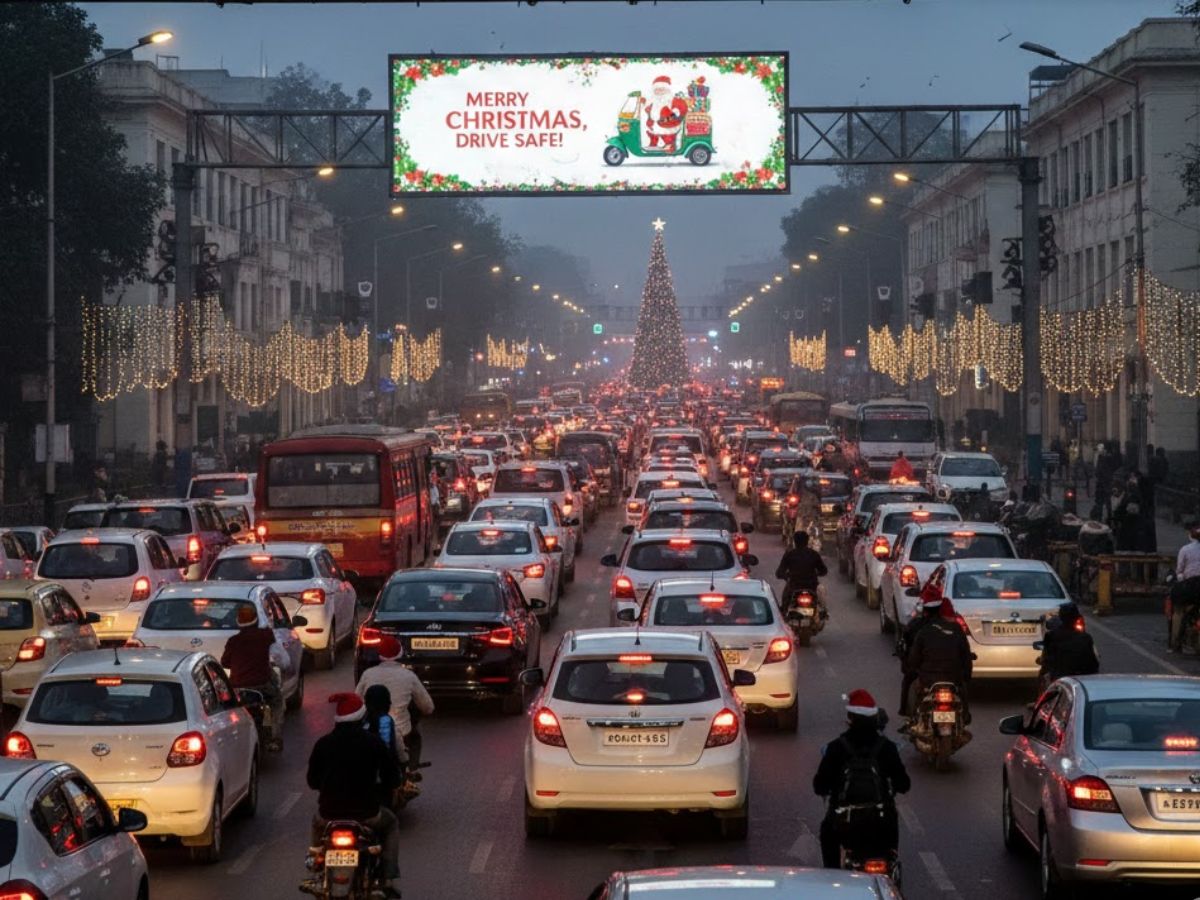 Christmas Traffic Update:  DLF Malls in Saket to Be Regulated- Check Diversions; Delhi Traffic Police Issues Advisory