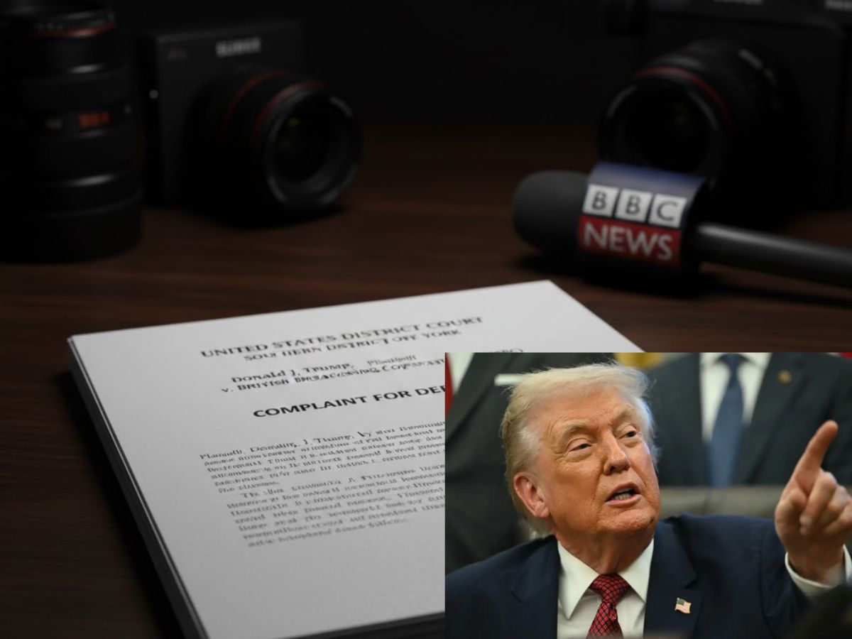 Trump Files $5 Billion Defamation Lawsuit Against BBC Over Edited Capitol Speech Clip