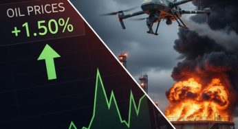 Oil Prices Jump Over 1% on Ukraine Drone Strikes, OPEC Hold