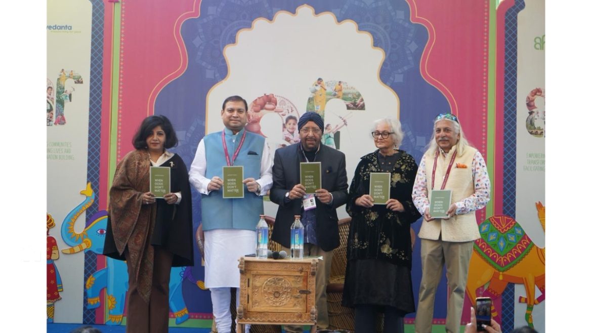 Anthology ‘When Gods Don’t Matter’ unveiled at Jaipur LitFest 2026 by culturist Sundeep Bhutoria