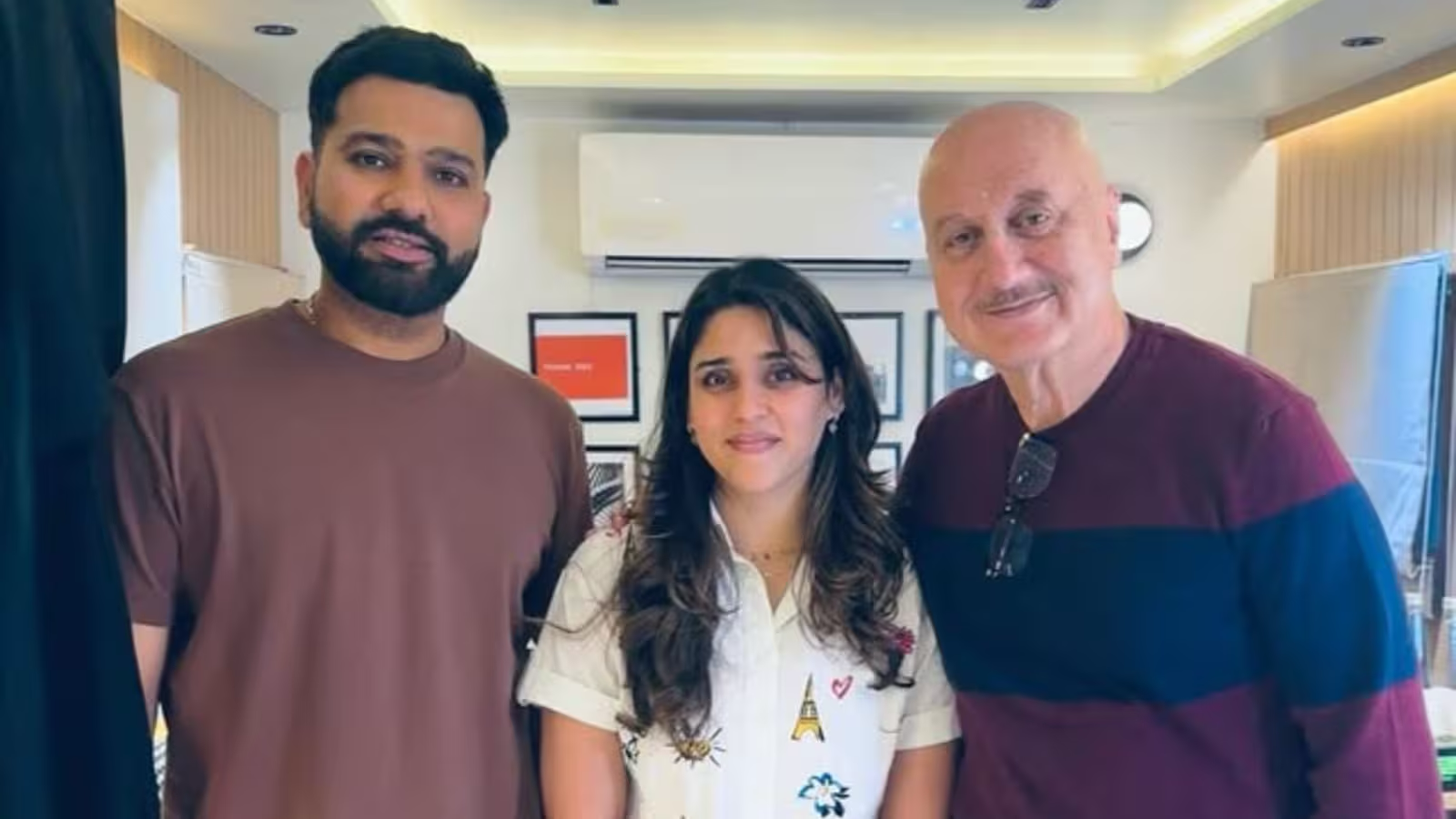 Anupam Kher shares delightful meeting with Rohit Sharma