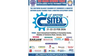 SITEX – Surat International Textile Expo 2026 Organised by SGCCI in Surat from 21st to 23rd February 2026