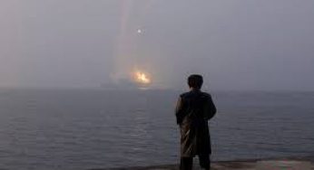 North Korea launches ballistic missile over sea
