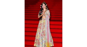 Actress Sanya Thakur Turns Radha Rani at Cannes Red Carpet 2026, Represents Sanatan Culture Globally