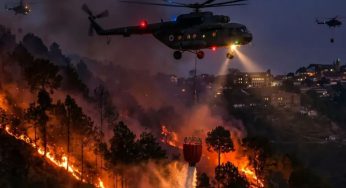 Indian Air Force leads massive aerial firefighting operation in Himachal