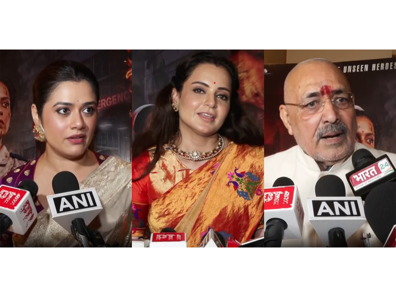 'Bharat Bhhagya Viddhaata' cast, BJP's Giriraj Singh praise Kangana Ranaut (Photo/ANI)