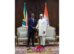 South Africa’s Deputy President Mashatile Meets VP Radhakrishnan, Pushes Stronger India Trade Ties