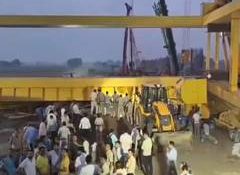 Three died, one injured as crane overturns during Jewar Airport flyover construction in Faridabad