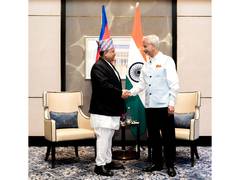 EAM Jaishankar hands over cultural heritage projects, health facilities to Nepal FM