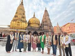 BRICS delegates experience India's spiritual heritage at Kashi Vishwanath Temple in Varanasi