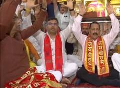 Jitendra Singh, Parvesh Verma offer prayers at Hanuman Temple as PM Modi becomes longest-serving elected PM