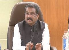 Union Education Minister Dharmendra Pradhan attends 'Pragati Path Yatra' in Bhopal