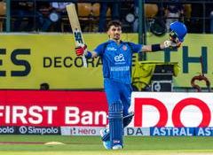 Gurbaz's brilliant century guides Afghanistan to 194 in rain-affected ODI against India