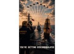 "You're getting discombobulated": Trump shares AI-generated military-themed image amid Iran peace deal hopes