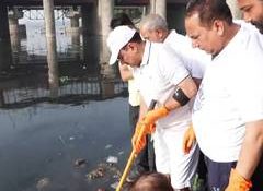 Delhi: Virendra Sachdeva joins Yamuna cleanliness drive, calls river rejuvenation a collective responsibility