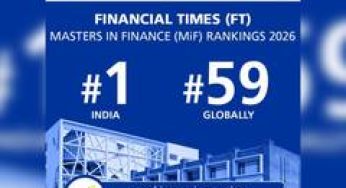 IMT Ghaziabad Ranked No. 1 in India and No. 59 Globally in the Financial Times Masters in Finance (MiF) Rankings 2026