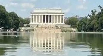 Lincoln Memorial Reflecting Pool swamped by algae after USD 14 million renovation, locals say "not the best use of taxpayer money