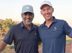 Brett Lee drops pics with R Madhavan from Dubai golf session