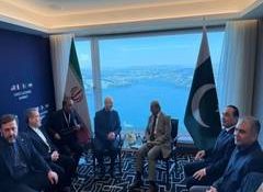 Iran's chief negotiator Ghalibaf holds talks with Pakistan PM, Qatari counterpart in Switzerland