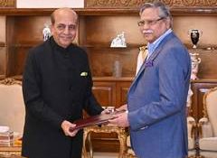 Indian High Commissioner Dinesh Trivedi presents credentials to President of Bangladesh