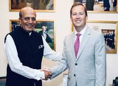US Ambassador wishes Dinesh Trivedi success as he assumes "important role" as India's High Commissioner to Bangladesh