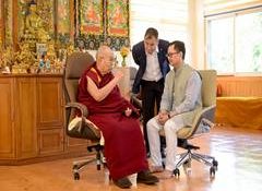 Union Minister Rijiju meets Dalai Lama in Delhi, enquires about his health after knee surgery
