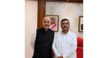 Anupam Kher meets West Bengal CM Suvendu Adhikari, discusses cinema, culture and storytelling