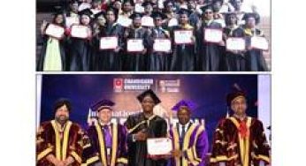 273 International Students from 24 countries get degrees during annual convocation at Chandigarh University