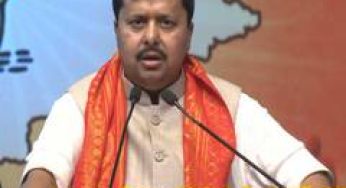"Congress always think like Italians:" BJP President Nitin Nabin at Telangana Booth Pramukh Sammelan
