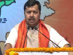 "Congress always think like Italians:" BJP President Nitin Nabin at Telangana Booth Pramukh Sammelan