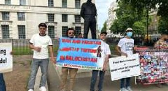 Baloch activists protest outside 10 Downing Street; demand global action against Pakistan's rights record