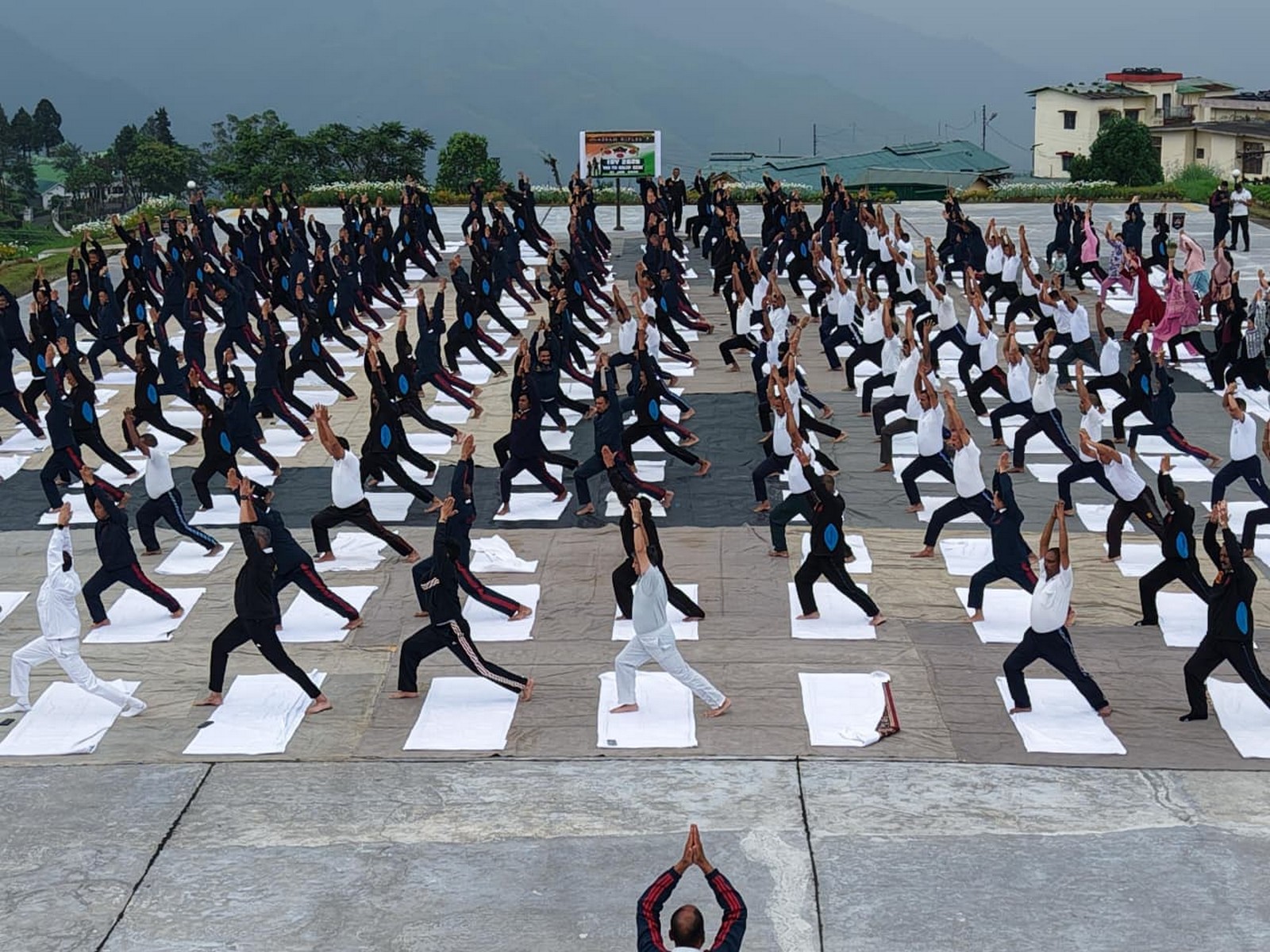 Assam Rifles celebrates International Yoga Day across Nagaland (Photo/ANI) Assam Rifles celebrates International Yoga Day across Nagaland (Photo/ANI)