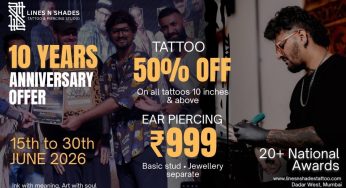 Lines N Shades Tattoo Studio Marks a Decade of Artistic Excellence in Mumbai